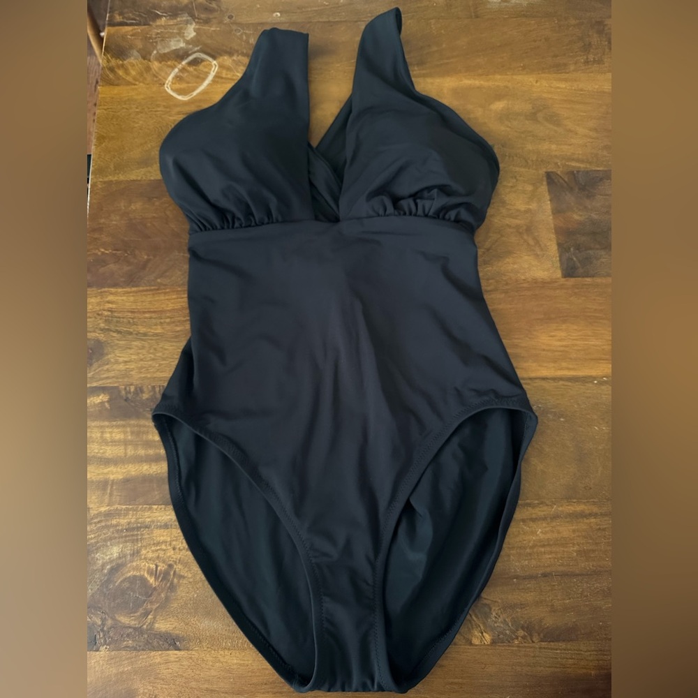 Calia women’s Black One Piece‎ cut out halter Swimsuit size 10 NWT - Picture 2 of 6